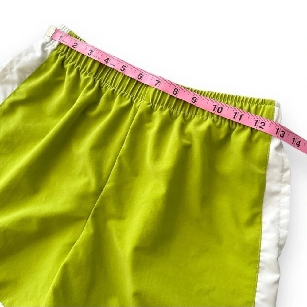 NIKE Lime Green and White Active Shorts | Size Small - Picture 3 of 6